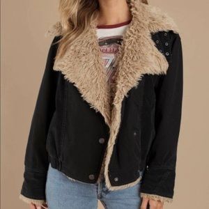 Free People Owen Sherpa Bomber